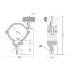 Global Half Coupler Small Easy 48-51/30/100kg