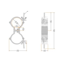 Global Truss Swivel Coupler Small 48-51/30/100kg s