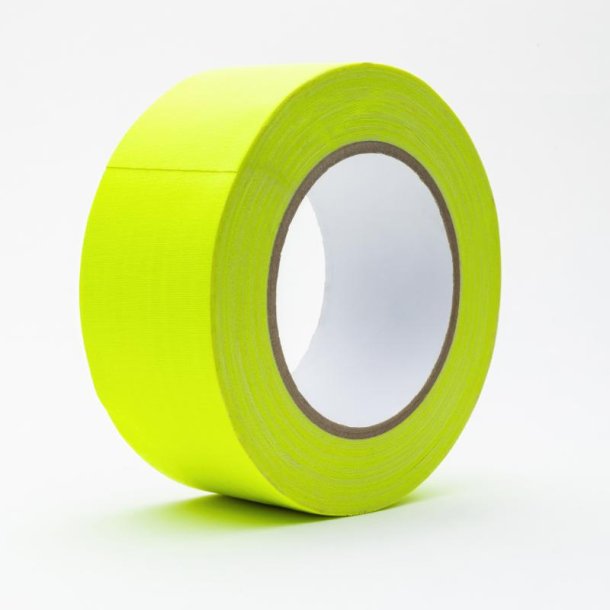 Glow Tape 50mm-25m Gul