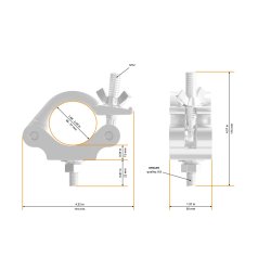 Global half Coupler 48-50/500kg, blk