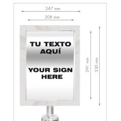 GUIL PST-A4V/2 A4 skilt 1stk