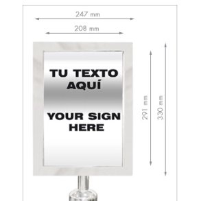 GUIL PST-A4V/2 A4 skilt 1stk