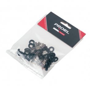 KIT12 Screw Pack 12 pcs. M6x10mm screw, washer, cage nut