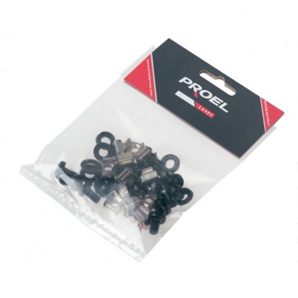 KIT12 Screw Pack 12 pcs. M6x10mm screw, washer, cage nut