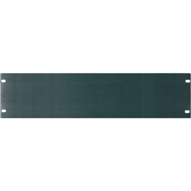 RK3L Rack Panel Blank 3U, 19" Black Metal